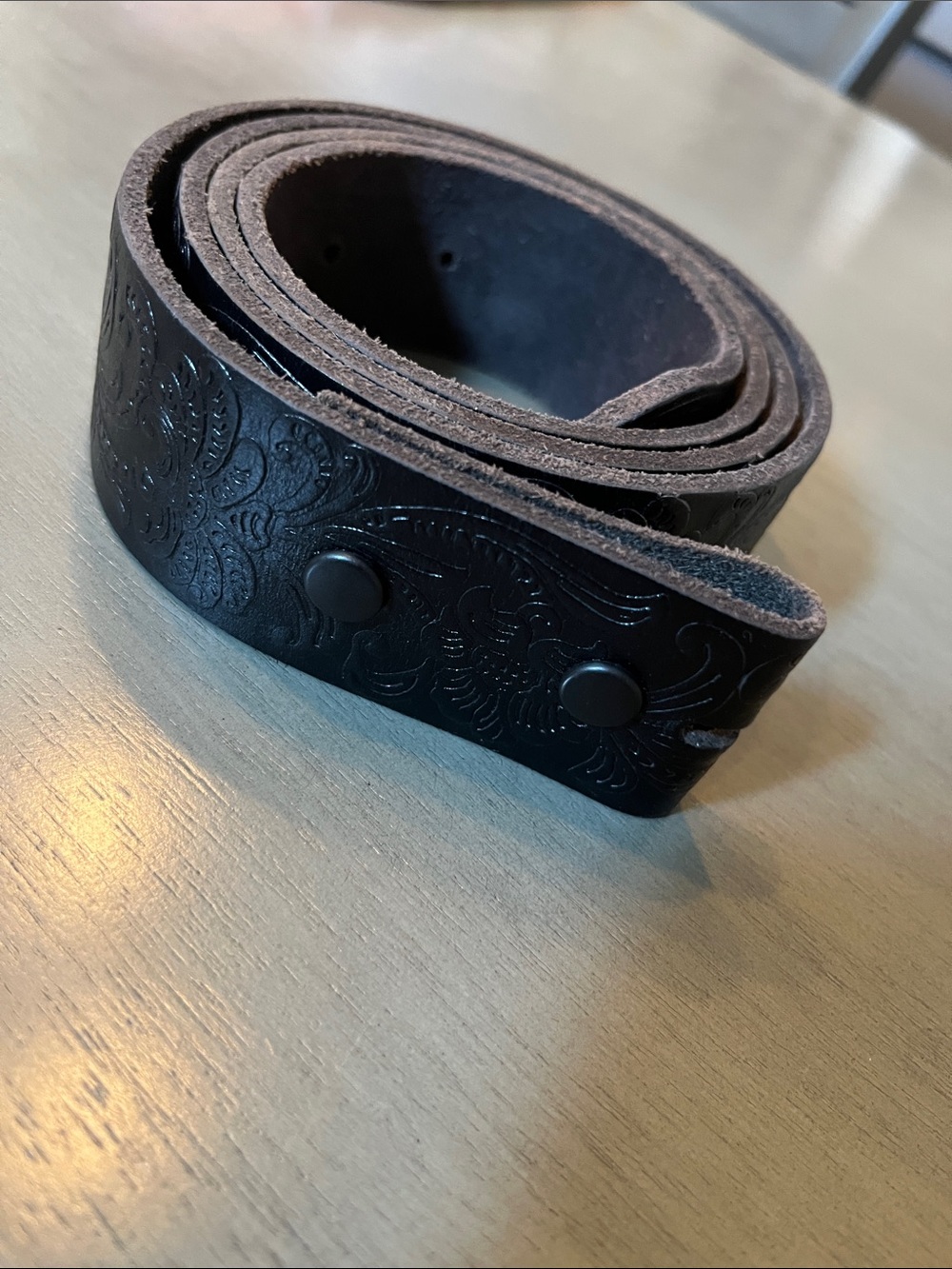 NEW BELTs heavy duty genuine full grain floral engraved tool leather belt Strap